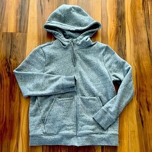 Figs On Shift Full Zip Hoodie in Heather Grey, size L